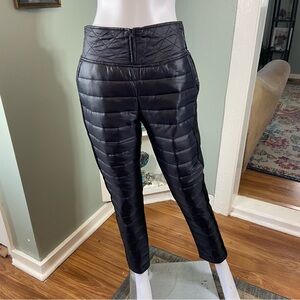 New NWT Doly Joynic Black Quilted Puffer Jogger Pants Skinny Medium M